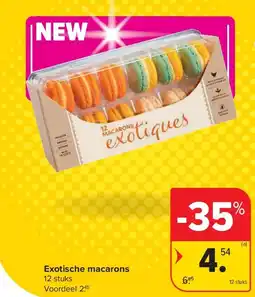 Carrefour Exotische macarons aanbieding