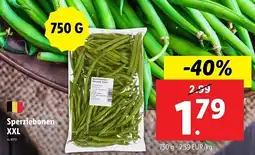 Lidl Sperziebonen XXL aanbieding