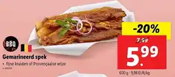 Lidl Gemarineerd spek aanbieding