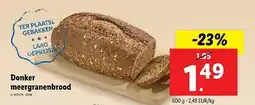 Lidl Donker meergranenbrood aanbieding