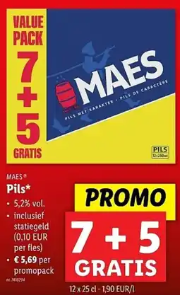 Lidl Maes Pils aanbieding
