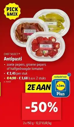 Lidl Chef Select Antipasti aanbieding