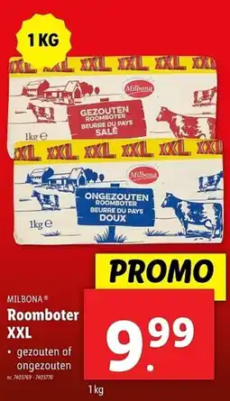 Lidl Milbona Roomboter XXL aanbieding