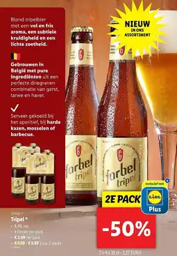 Lidl Forbel Tripel aanbieding