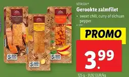 Lidl Vitasia Gerookte Zalmfilet aanbieding