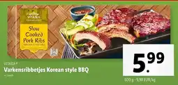 Lidl Vitasia Varkensribbetjes Korean style BBQ aanbieding