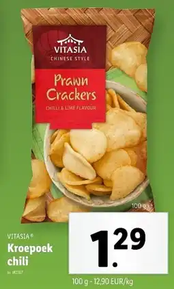Lidl Vitasia Kroepoek chili aanbieding