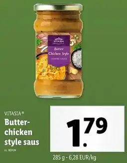 Lidl Vitasia Butterchicken style saus aanbieding