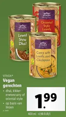Lidl Vitasia Vegan Gerechten aanbieding