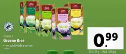 Lidl Vitasia Groene thee aanbieding