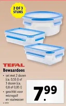 Lidl Tefal Bewaardoos aanbieding
