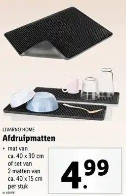 Lidl Livarno home Afdruipmatten aanbieding