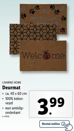 Lidl Livarno Home Deurmat aanbieding