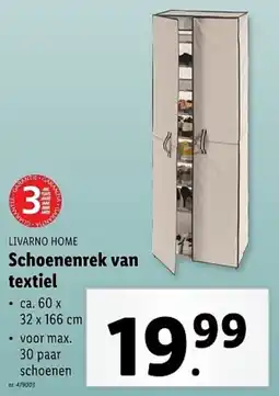Lidl Livarno home Schoenenrek van Textiel aanbieding