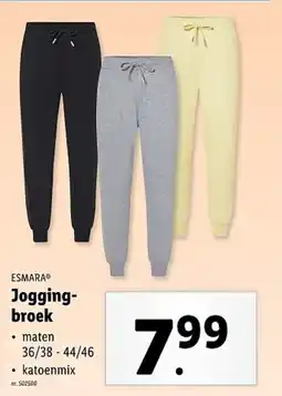 Lidl Esmara jogging broek aanbieding