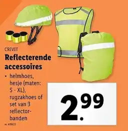 Lidl Crivit reflecterende accessoires aanbieding