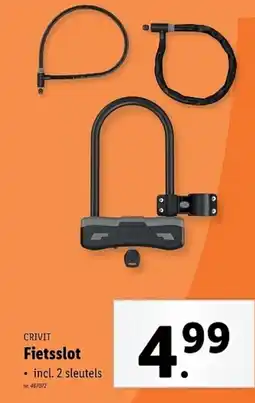 Lidl Crivit fietsslot aanbieding