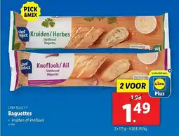 Lidl Chef select baguettes aanbieding