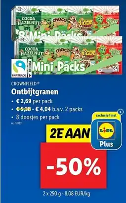 Lidl Crownfield ontbijtgranen aanbieding