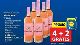 Lidl Chevalier de fauvert merlot rosé aanbieding