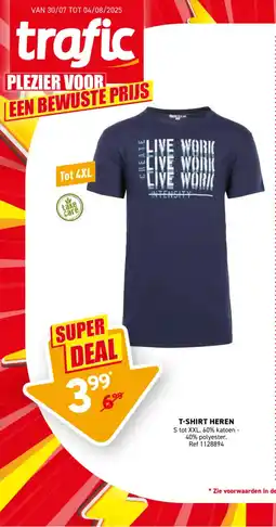 Trafic T-shirt heren aanbieding