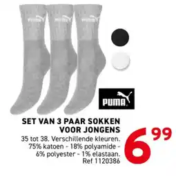 Trafic Set van 3 paar sokken voor jongens aanbieding