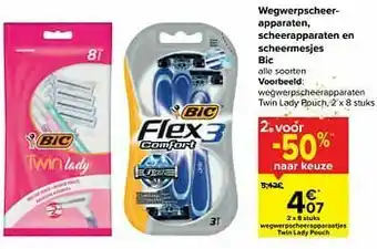 Wegwerpscheerapparaten twin lady pouch