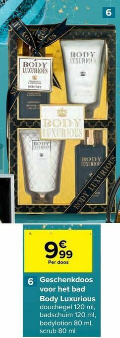 Carrefour Geschenkdoos voor het bad body luxurious aanbieding