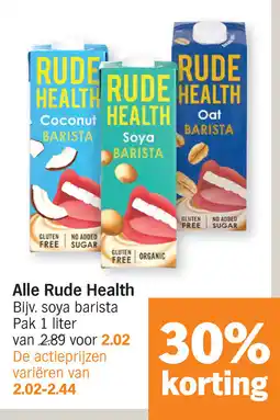 Albert Heijn Alle Rude Health aanbieding