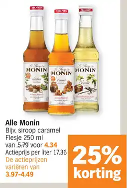 Albert Heijn Alle Monin aanbieding