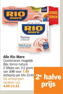 Albert Heijn Alle Rio Mare aanbieding