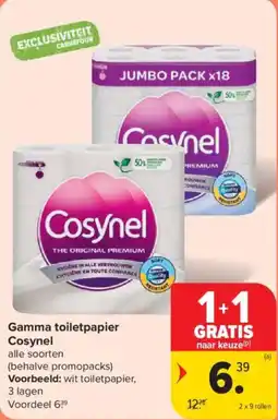 Carrefour Market Gamma toiletpapier cosynel aanbieding