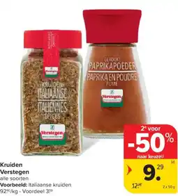 Carrefour Market Verstegen Kruiden aanbieding