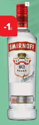Carrefour Market Wodka Original Smirnoff 37,5% aanbieding