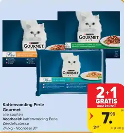 Carrefour Market Gourmet Kattenvoeding Perle aanbieding