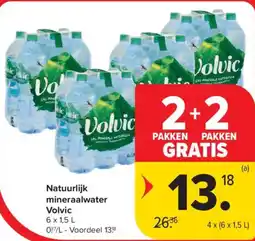 Carrefour Market Volvic Natuurlijk mineraalwater aanbieding