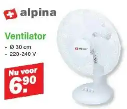 Van Cranenbroek alpina Ventilator aanbieding
