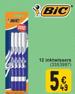 Cora Bic 12 inktwissers aanbieding