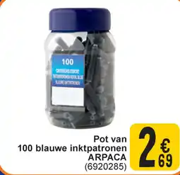 Cora Pot van 100 blauwe inktpatronen arpaca aanbieding