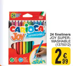 Cora Carioca 24 fineliners joy super- washable aanbieding