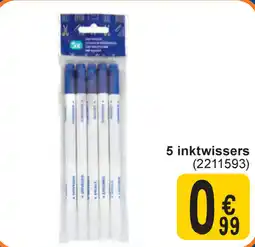 Cora 5 inktwissers aanbieding