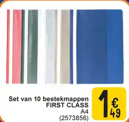 Cora Set van 10 bestekmappen first class A4 aanbieding