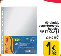 Cora 50 gladde geperforeerde hoesjes first class A4 aanbieding