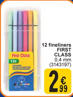Cora 12 fineliners First Class aanbieding
