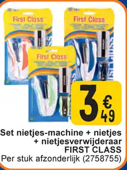 Cora Set nietjes-machine + nietjes + nietjesverwijderaar first class aanbieding