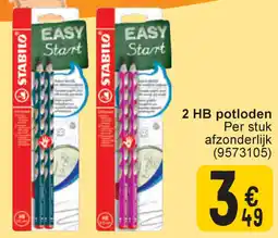 Cora Stabilo 2 HB potloden aanbieding