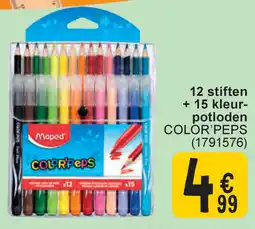 Cora Maped 12 stiften + 15 kleur- potloden color'peps aanbieding