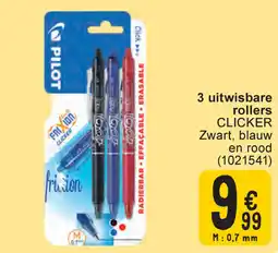 Cora Pilot 3 uitwisbare rollers clicker aanbieding