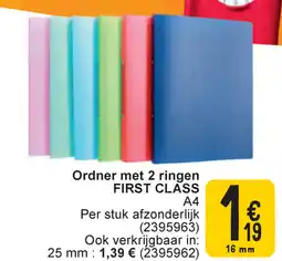 Cora Ordner met 2 ringen first class A4 aanbieding