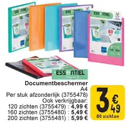 Cora Essentiel documentbeschermer A4 aanbieding